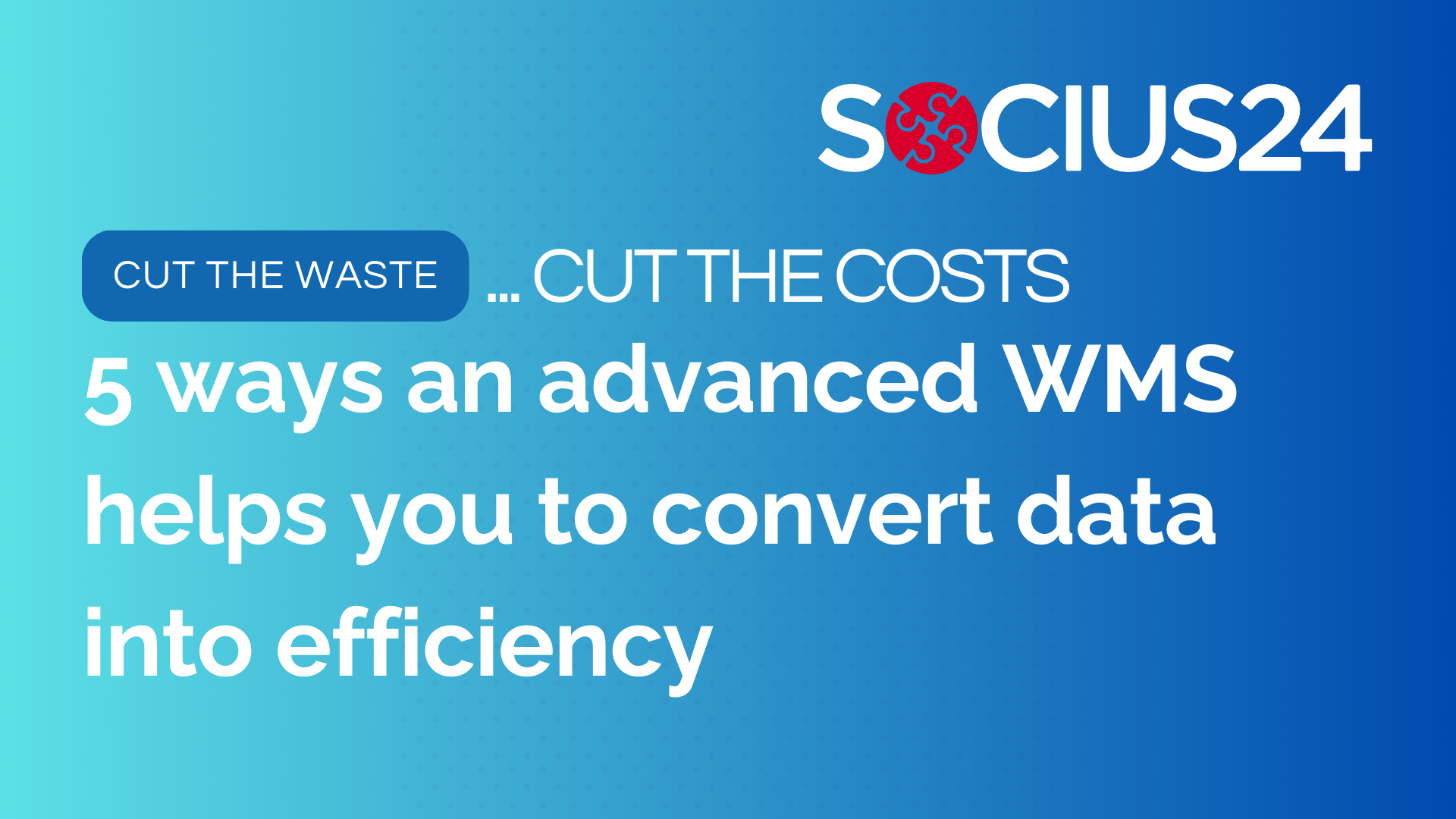 cut waste to cut costs